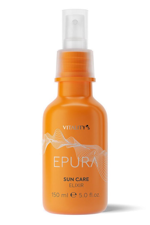 Vitality's Epura Sun Care Elixir leave-in conditioner for hair.