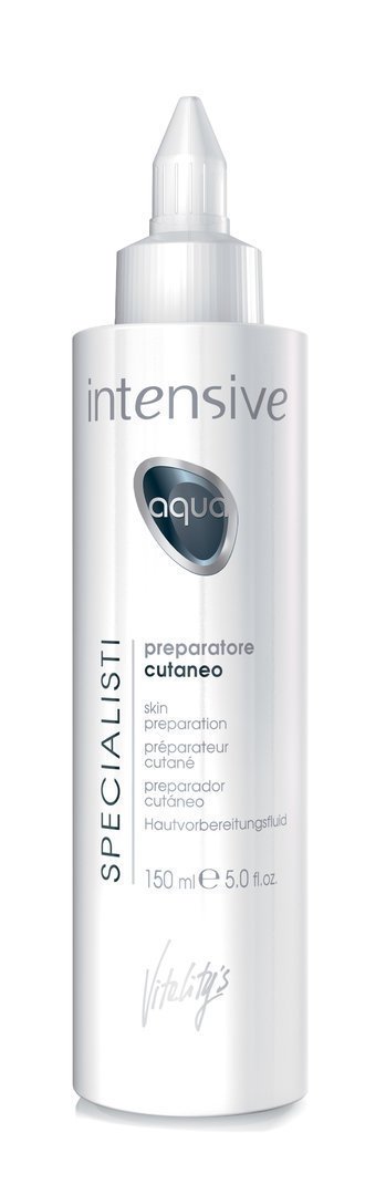 Vitality's Intensive Aqua kuivan hiuspohjan hoito paketti.
