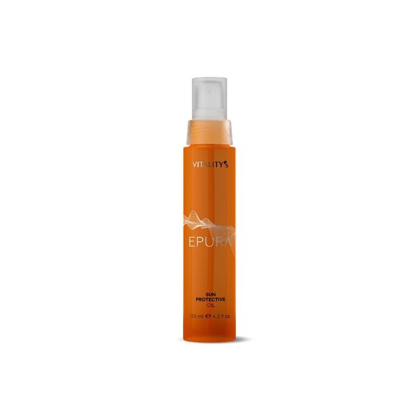 Vitality's Epurá Sun Protective Oil suojaava hiusöljy hiuksille ja iholle