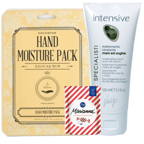 Kocostar and Intensive Aqua dry hand care package.