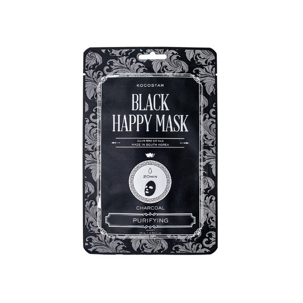 Kocostar Black Happy Mask syväpuhdistava kangasnaamio